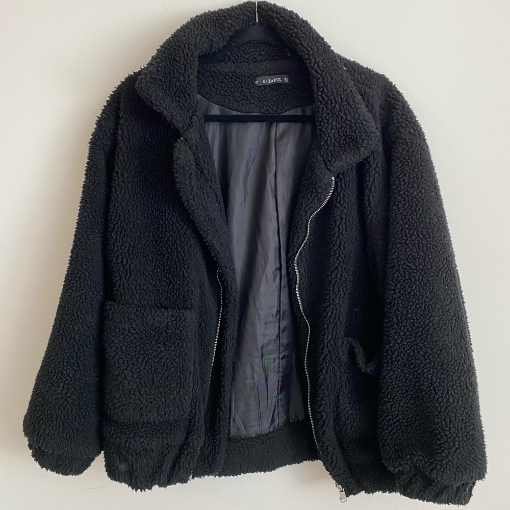 Black teddy jacket